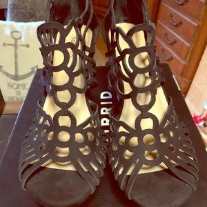 Black Platform Wedge